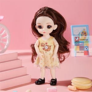 Búp bê Đồ chơi búp bê 23 khớp xinh xắn cao 17cm dễ dàng cử động đồ chơi dễ thương cho bé gái