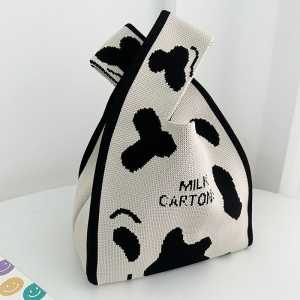 Tote bag rajut kekinian/Tas wanita fashion Totebag kecil karakter/Tas hampers natal/tas souvenir