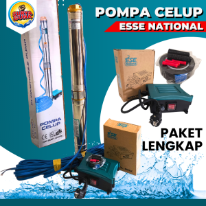 Pompa Air Modifikasi hemat listrik pompa celup ESSE NATIONAL untuk pengisian kolam ikan lele