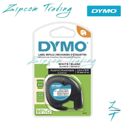DYMO LetraTag Label Maker Tape (12mm X 4m)