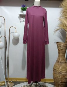Aira -inner gamis lengan panjang/gamis simpel/gamis lebaran