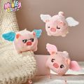 Móc khoá Heo Hồng vẫy đuôi có cánh cute phát tiếng kêu + Móc chìa khoá gấu bông dễ thương quà tặng phụ kiện -MINKEY. 