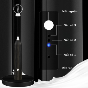 Máy Đánh Bọt Kem Trứng Sữa Có Pin – Tạo Bọt Siêu Mịn Dễ Sử Dụng Tại Nhà