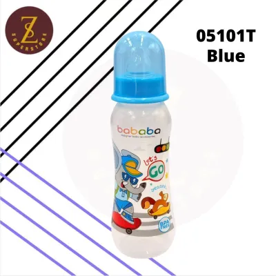 BABABA Botol Susu Besar Murah Standard Neck Feeding Bottle Baby Milk Bottle Cute Design BPA Free (250ml) SL05101