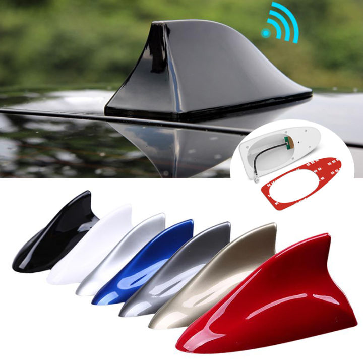 Surga Performance Shark Fin AM/FM Roof Antenna – Black, Universal Fit, Short Design