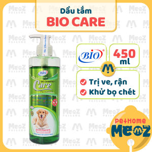 Sữa tắm bio care diệt ve rận bọ chét khử mùi chó mèo 450ml