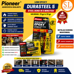 Lem Besi Tahan Panas 300C Durasteel Epoxy 5 Menit Lem Mesin Radiator