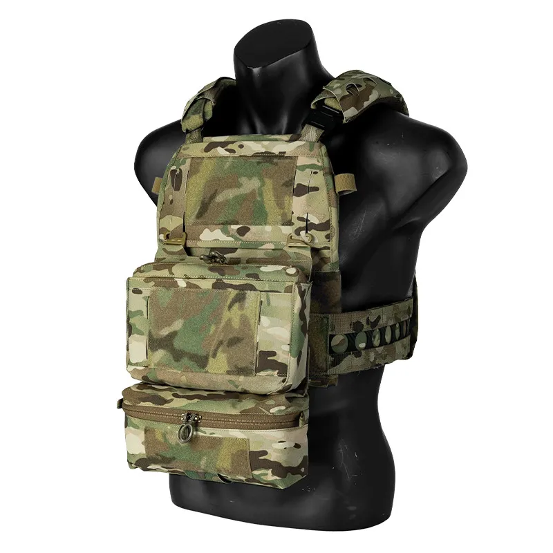 Ghost Action Tactical FCPC V5 Plate Carrier Set Ferro Style Full Set with  DOPE Kangaroo Pocket with Drop Pouch With Shoulder Pads 6301