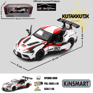 Kinsmart Mainan Mobil Koleksi Diecast Mobil Sedan Sport Toyota GR Supra Racing Concept Skala 1:36