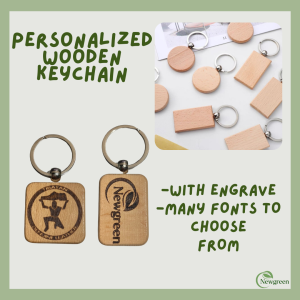Personalized Wooden Keychain for Giveaway and Souvenirs