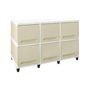 CLUB TRIPLE FLIP RATTAN WHITE JAPAN COLOR SUSUN 2/RAK TV/RAK SERBAGUNA