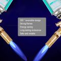 Cassette gun heads Burner Flame Gun High Temperature Copper Gas Torch Brazing Barbecue Kitchen Baking Tool Flamethrower. 