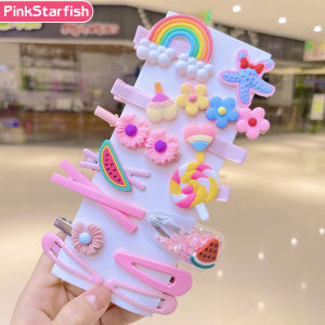 Ivorybaby Set Jepit Rambut Lucu 14pcs Jepitan Rambut Korea Anak Perempuan