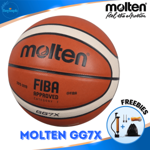 Molten GG7X Official Size 7 Basketball – PU Leather Indoor Outdoor Training Game Ball with Free Gift