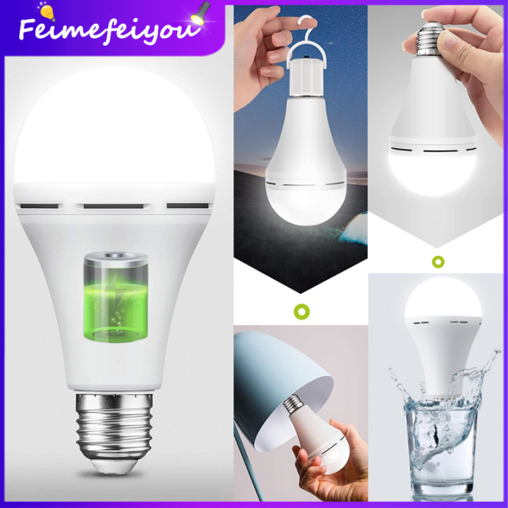 Emergency Led Light Bulb E27 Rechargeable Bulbs Outdoor Waterproof