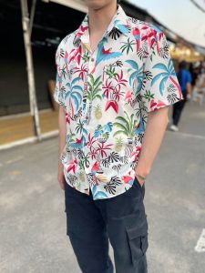 Leecano เสื้อเชิ้ตแขนสั้น มีไซส์ M L XL XXL