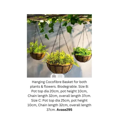 Pot Hanging Vase Plastic Plant Flower Avase215