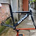 Khung xe đạp Fixed Gear Gray F15 Càng Carbon màu cực đẹp, ảnh thật. 