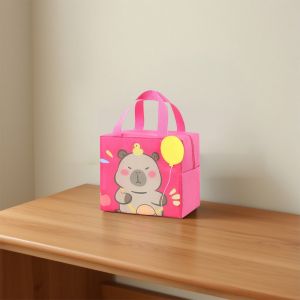 LD-T65 Tas Bekal Anak Karakter Lucu Lunch Bag Aluminium Foil Tempat Penyimpanan Makanan / Tas Tempat