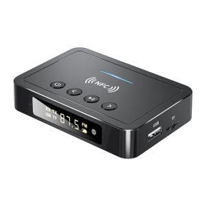 DISOUR Bộ Thu Phát Âm Thanh Bluetooth 5.0 Màn Hình Kỹ Thuật Số LED M6 Bộ Chuyển Đổi Không Dây NFC TF/U-disk Đồng Trục Quang AUX RCA 3.5Mm Với Mic HD Cho Loa Xe Hơi Máy Vi Tính T V