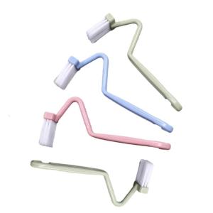 4Pieces Toilet Brush Scrubber Set With Bendable Handle For Easy Cleaning Wall Hanging Brushes For Efficient Housework