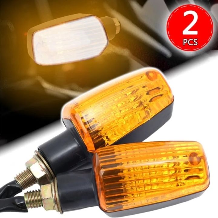 2pcs Motorcycle Turn Light 12v Waterproof Signal Lamp Flasher Amber Flashing Light Moto 6622