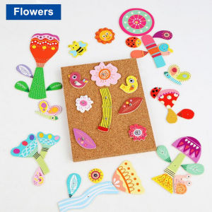 Moulty Hammer and Nails Game Cork Board Tap Art Set Colorful Wooden Pieces in Different Shapes and Mini Tools. Creative Toy for Children from 36 Month and up