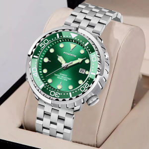 LIGE Men Watch 5ATM Sports Waterproof Quartz Wristwatch Luminous Clock Steel Belt Watch for Men+Box