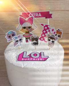 Aksesoris Kue Ulangtahun Tema LOL Bisa Request Nama!