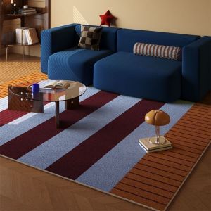 JUNOTERNEY Mềm mại Thảm trải sàn Không trượt 140200cm Thảm sàn Sự sang trọng nhẹ nhàng Nhung pha lê Thảm lông Phòng khách Phòng ngủ