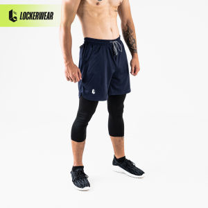 Celana Lari Running Jogging Fitness Gym Pendek Pria Legging Manset Baselayer Panjang Olahraga Sport Short Compression Pants Quick Dry Fit