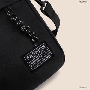 [COD] yixiayun Mens Small Bag Shoulder Bag Trendy Diagonal Backpack Chest Bag Lightweight Boy Mini Casual Bag Mobile Phone Waist Pack