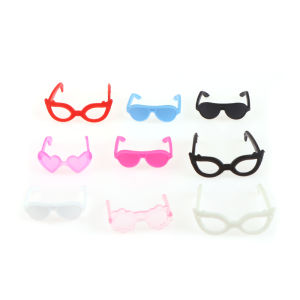 QUANSEN 20Pcs Doll Glasses Dollhouse Miniature Colourful Glasses Eyewear Cool Eyeglasses Doll Decor Accessories Toy