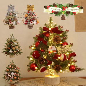 【Average】ต้นคริสต์มาส 35cm พร้อมไฟ LED ของตกแต่งคริสต์มาส ตกแต่งห้องรับแขก
