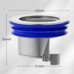 Gravity straight plug antireflux toilet floor drain core