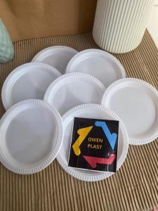 PIRING PLASTIK/PIRING DIAMOND/PIRING HAJATAN/PIRING SEKALI PAKAI/PIRING PLASTIK MURAH/PIRING PLASTIK PUTIH ISI 50 TEBAL TERMURAH