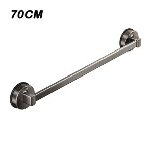 CANICE Suction Cup Towel Rack Punch Free Wall-mounted Towel Hanging Holder  Single-rod Bath Towel Storage Rack Bathroom