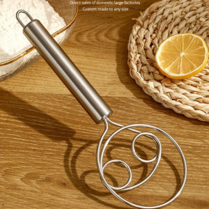 Alat Pengocok Adonan Roti / Alat Kocokan Telur Manual Stainless Double Eye