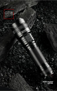 [SG STOCK]  Super bright LED Flashlight  IP66 Waterproof usb rechargeable