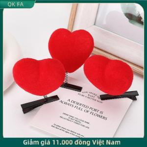 QK FA ✨ 5 10 cái kẹp tóc hình trái tim kẹp tóc hình Tình Yêu đổ xô 3D kẹp Vịt Thời Trang Phụ kiện tóc Ngày Valentine cho bé gái