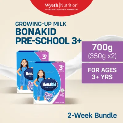BONAKID PRE-SCHOOL 3+ Growing-Up Milk Powder for Children 3+ Years Old 700g (350g x2)