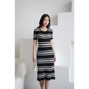 BestStore - Dress Giona Lengan Pendek / Dress Maksi Kekinian / Dress Rajut