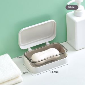 CalceNubes丨สบู่พลิก ท่อระบายน้ำ สบู่โปร่งใส คนดังในอินเทอร์เน็ต กล่องสบู่เรียบง่าย หอพักนักเรียน สบู่ซักผ้า ห้องน้ำ ระเบียง กล่องสบู่