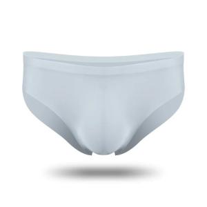 Quick Drying Mens Seamless Briefs Ice Silk Transparent Underwear Ultra-thin Smooth Male Bikini Panties Breathable Sleep Bottoms