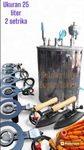 Setrika Uap Boiler Kapasitas 25 Liter 2 Setrika Full Set