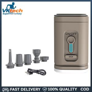 Camping Light Electric Air Pump 1200mAh Portable Air Compressor 100LM 4000Pa 3 Lighting Modes for Air Boat Swimming Ring