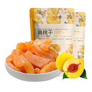 Dried yellow peach snacks preserved fruits at dried fruits 500g    黄桃干