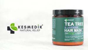KESMEDIK Tea Tree Hair Mask with Rosemary & Lavender Deep Conditioning ment for Dry Damaged Coarse Hair Hydrating Hair Mask with Itchy Scalp Relief Men & Women Sulfate-Free