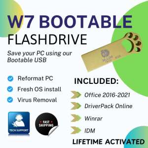 W11/10/8.1/7 Bootable USB PC reformat with Free lifetime apps