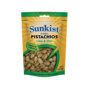 Sunkist Natural Toasted Unsalted Pistachio Nuts 150g